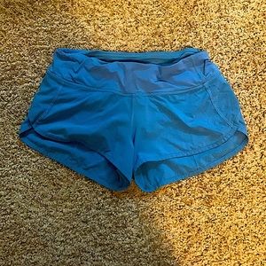 Blue shorts from lululemon.